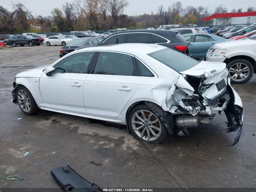 2019 Audi A4 45 Premium VIN: WAUDNAF44KN005451 Lot: 43711583