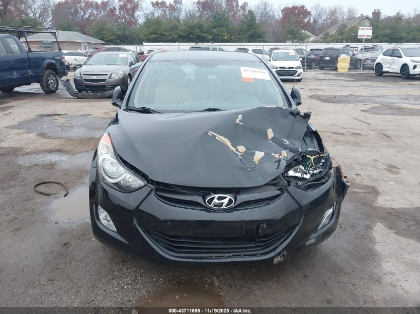 2013 Hyundai Elantra Gls VIN: 5NPDH4AE2DH257214 Lot: 43711656