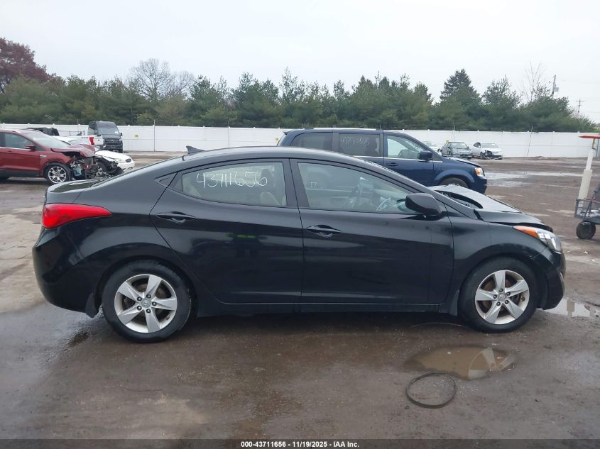 2013 Hyundai Elantra Gls VIN: 5NPDH4AE2DH257214 Lot: 43711656