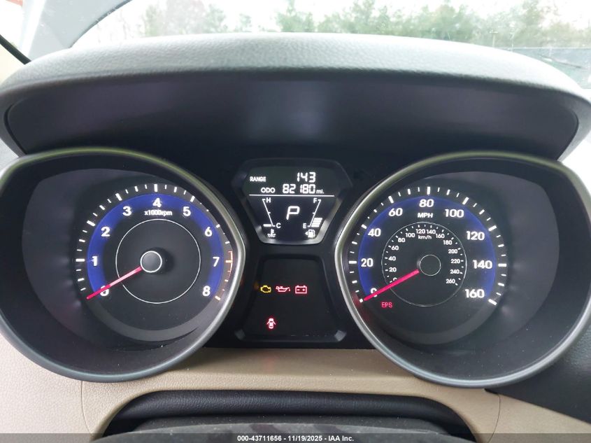 2013 Hyundai Elantra Gls VIN: 5NPDH4AE2DH257214 Lot: 43711656