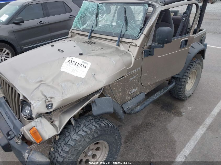 2002 Jeep Wrangler Sport VIN: 1J4FA49S72P772650 Lot: 43711934