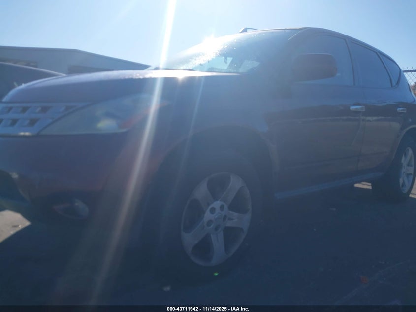 2005 Nissan Murano Sl VIN: JN8AZ08W55W430067 Lot: 43711942
