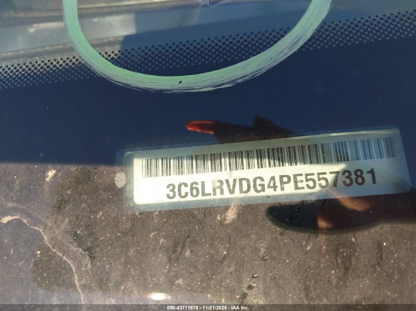 2023 Ram Promaster 2500 High Roof 159 Wb VIN: 3C6LRVDG4PE557381 Lot: 43711978