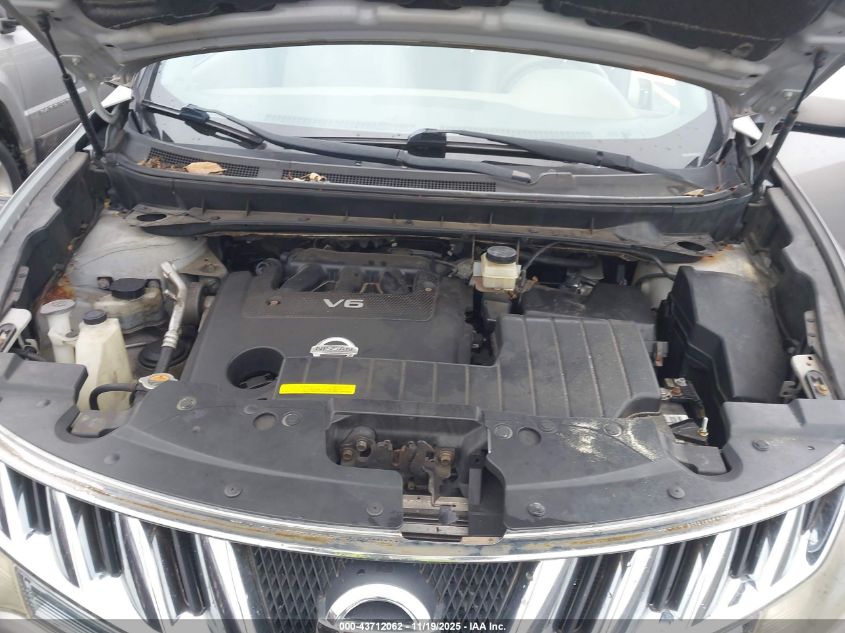 2009 Nissan Murano Sl VIN: JN8AZ18W49W209829 Lot: 43712062