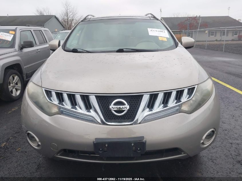 2009 Nissan Murano Sl VIN: JN8AZ18W49W209829 Lot: 43712062
