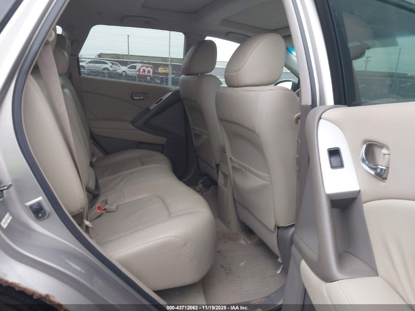 2009 Nissan Murano Sl VIN: JN8AZ18W49W209829 Lot: 43712062