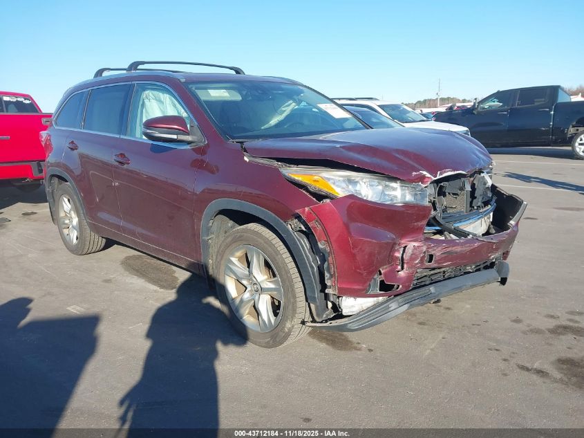 TOYOTA HIGHLANDER LIMITED PLATINUM V6