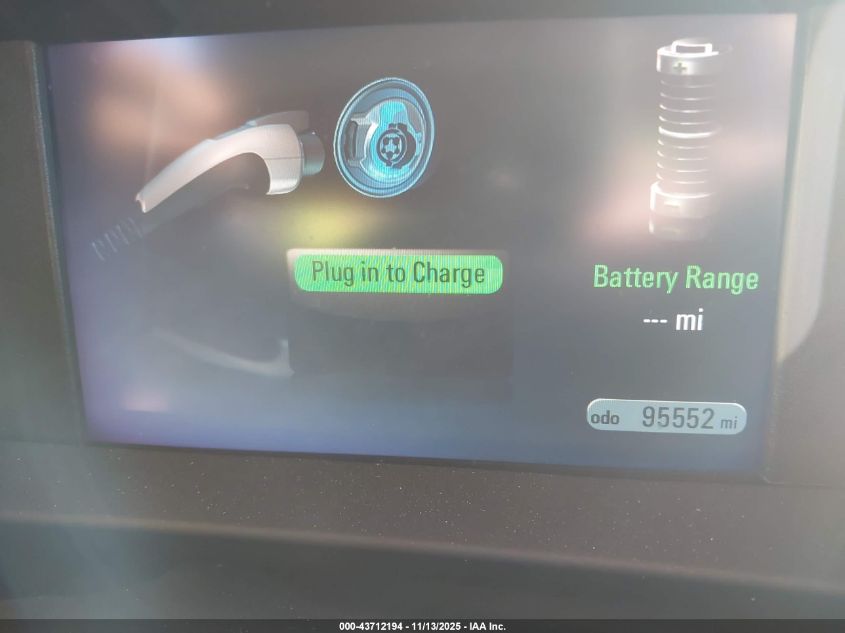 2012 Chevrolet Volt VIN: 1G1RC6E47CU119697 Lot: 43712194