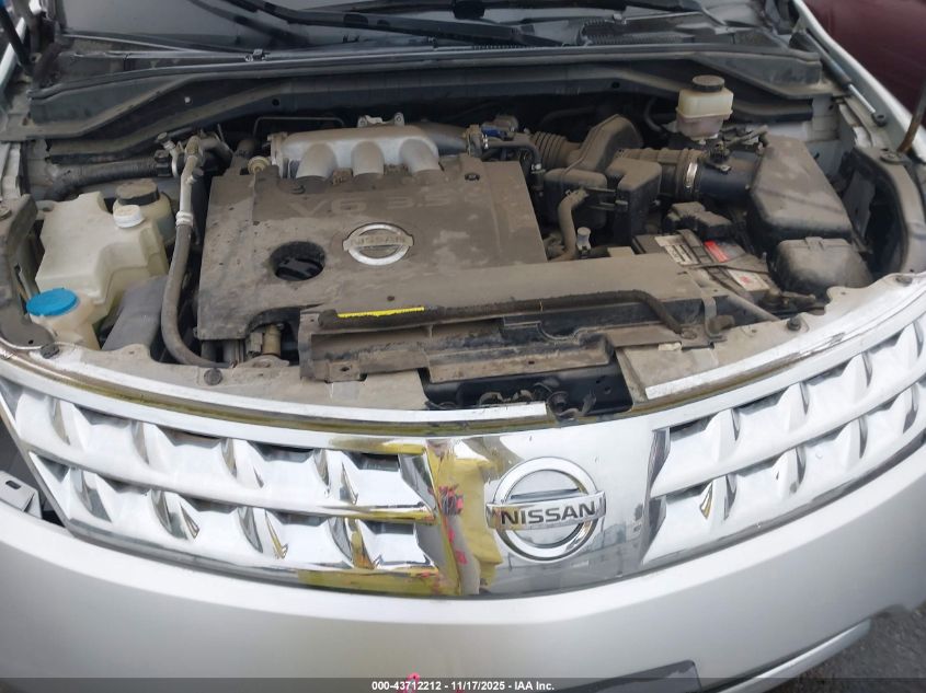 2006 Nissan Murano S VIN: JN8AZ08W86W514529 Lot: 43712212