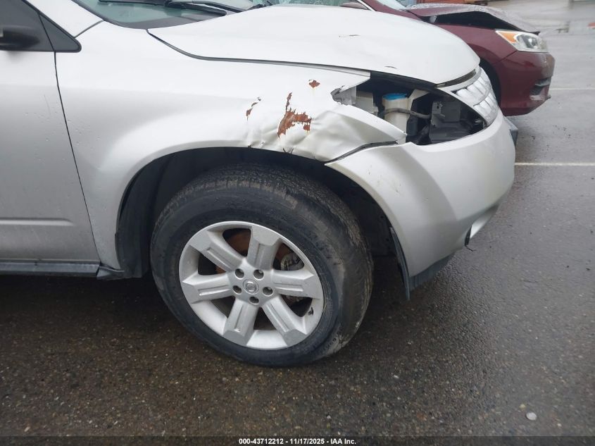 2006 Nissan Murano S VIN: JN8AZ08W86W514529 Lot: 43712212