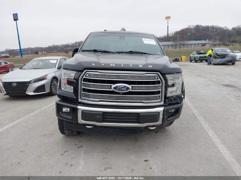 2017 Ford F-150 Limited VIN: 1FTEW1EG4HFC02980 Lot: 43712353