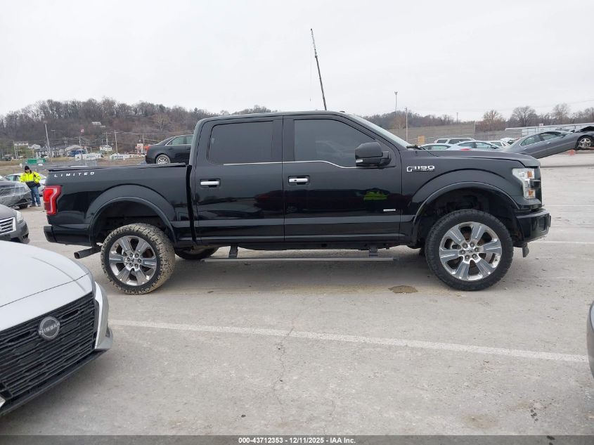 2017 Ford F-150 Limited VIN: 1FTEW1EG4HFC02980 Lot: 43712353