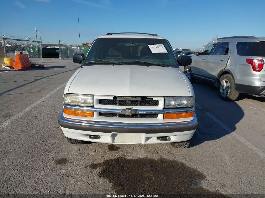 2001 Chevrolet Blazer Lt VIN: 1GNDT13W412213951 Lot: 43712394