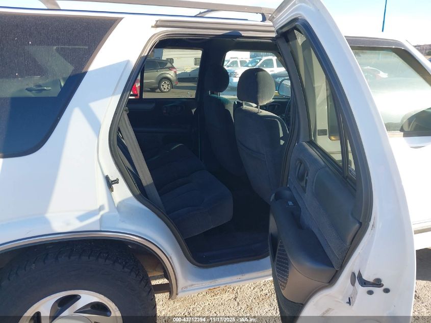 2001 Chevrolet Blazer Lt VIN: 1GNDT13W412213951 Lot: 43712394