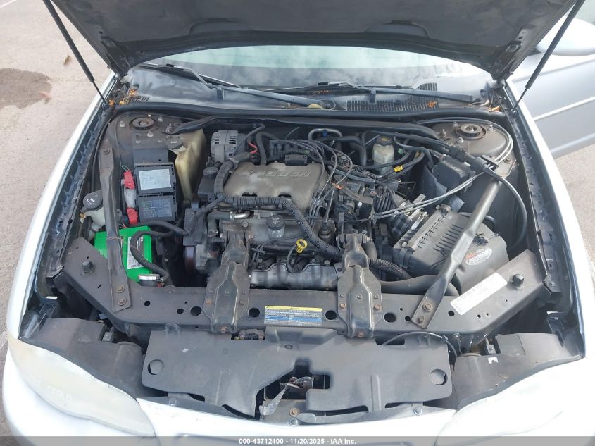 2003 Chevrolet Monte Carlo Ls VIN: 2G1WW12E939281273 Lot: 43712400