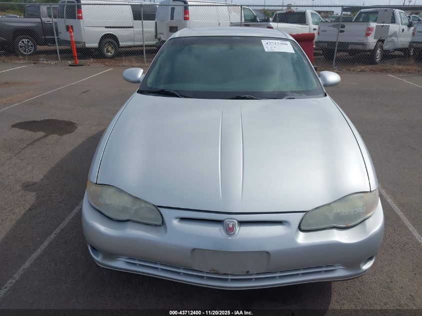 2003 Chevrolet Monte Carlo Ls VIN: 2G1WW12E939281273 Lot: 43712400