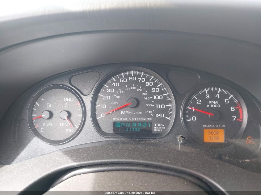 2003 Chevrolet Monte Carlo Ls VIN: 2G1WW12E939281273 Lot: 43712400