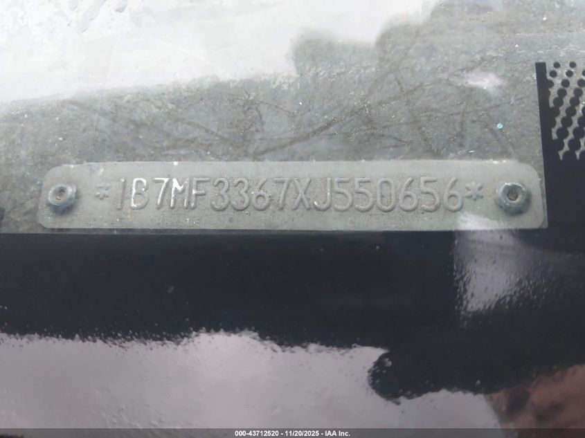 1999 Dodge Ram 3500 St VIN: 1B7MF3367XJ550656 Lot: 43712520