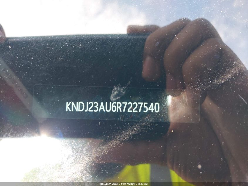 2024 Kia Soul Lx VIN: KNDJ23AU6R7227540 Lot: 43712640