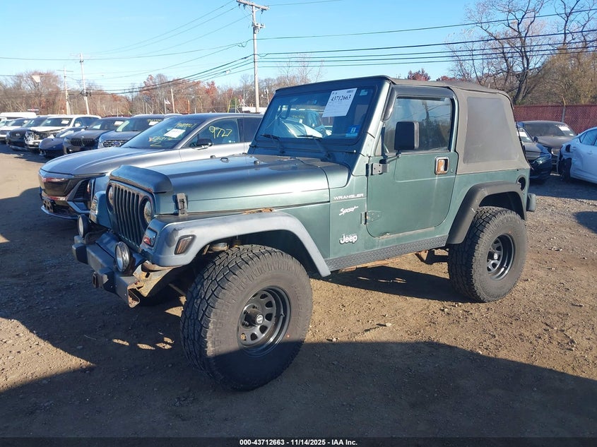 2002 Jeep Wrangler Sport VIN: 1J4FA49S52P755359 Lot: 43712663