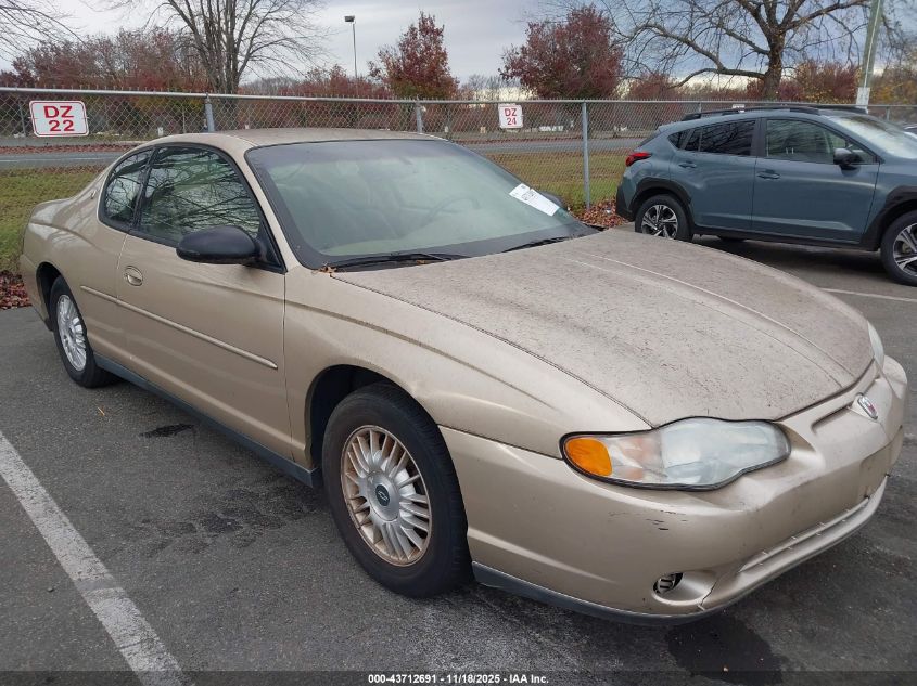 2000 Chevrolet Monte Carlo Ls VIN: 2G1WW12E1Y9199223 Lot: 43712691