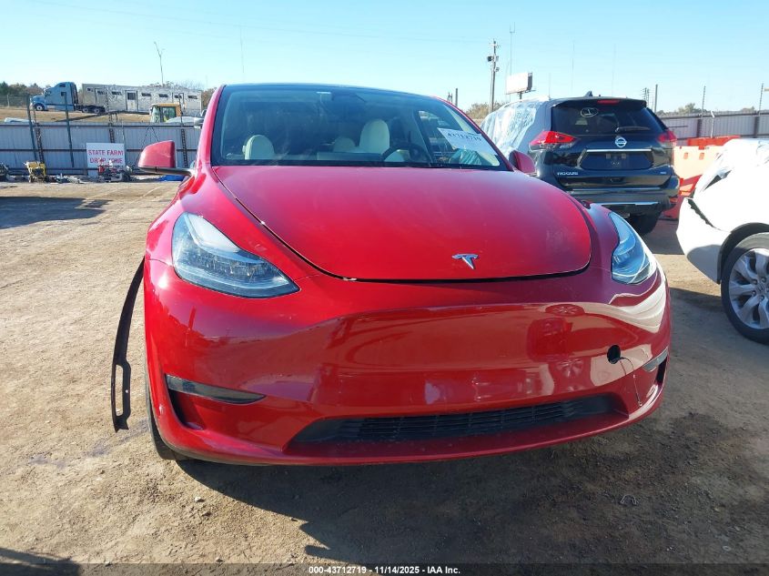 2023 Tesla Model Y Awd/Long Range Dual Motor All-Wheel Drive VIN: 7SAYGDEE6PA090938 Lot: 43712719