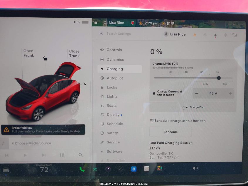 2023 Tesla Model Y Awd/Long Range Dual Motor All-Wheel Drive VIN: 7SAYGDEE6PA090938 Lot: 43712719