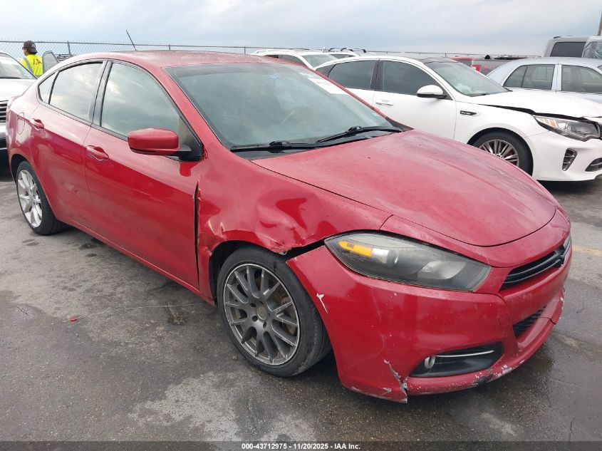 2013 Dodge Dart Sxt VIN: 1C3CDFBA5DD342556 Lot: 43712975