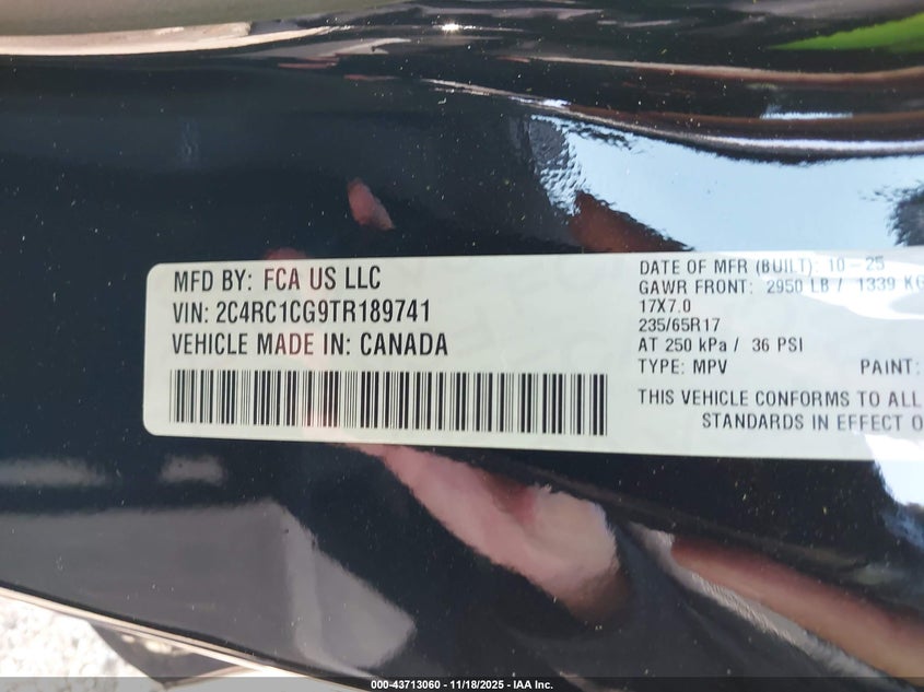 2C4RC1CG9TR189741 2026 CHRYSLER VOYAGER photo no. 5