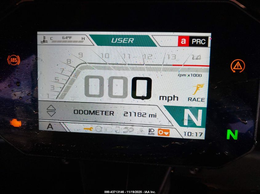 2021 Aprilia Rsv4 1100 Factory VIN: ZD4KYUB01MS000142 Lot: 43713146