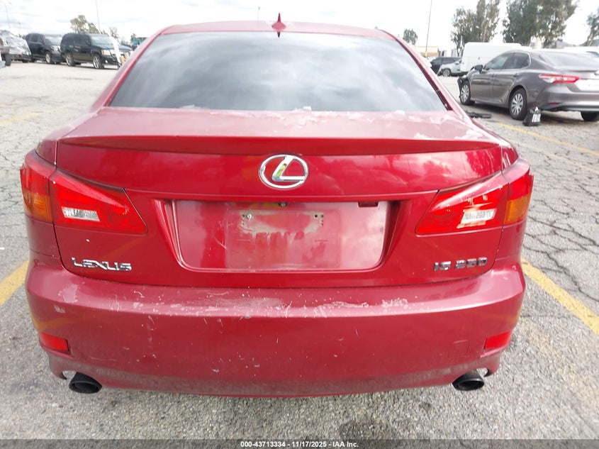 2008 Lexus Is 250 VIN: JTHBK262382060991 Lot: 43713334