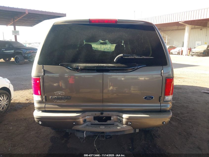 2005 Ford Excursion Limited VIN: 1FMSU43PX5ED44308 Lot: 43713446