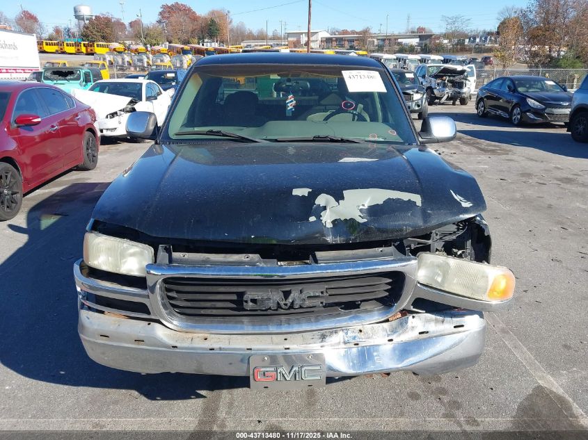 1999 GMC Sierra 1500 Sle VIN: 2GTEC19TXX1521287 Lot: 43713480