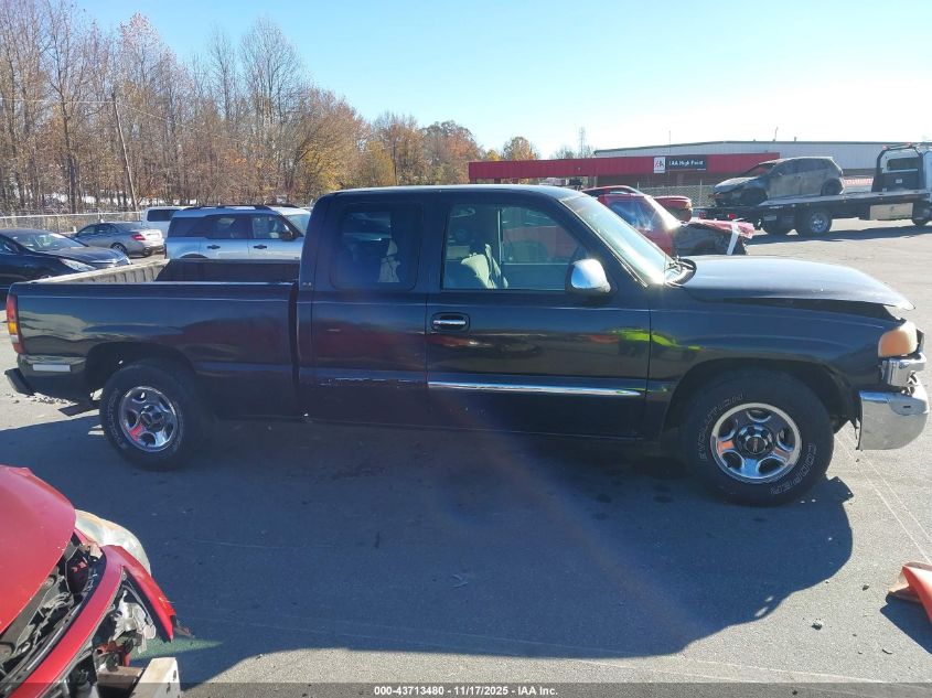 1999 GMC Sierra 1500 Sle VIN: 2GTEC19TXX1521287 Lot: 43713480