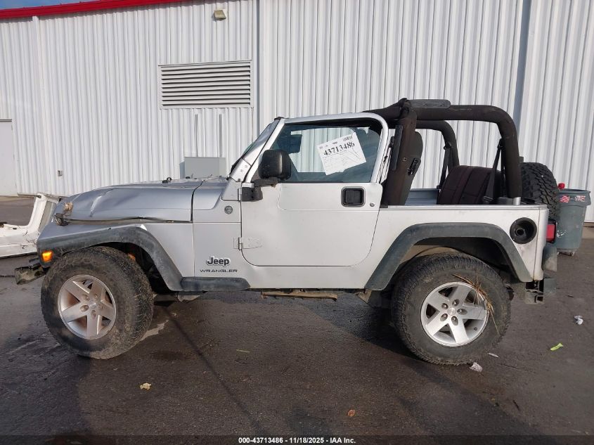 2006 Jeep Wrangler Se VIN: 1J4FA29116P754338 Lot: 43713486