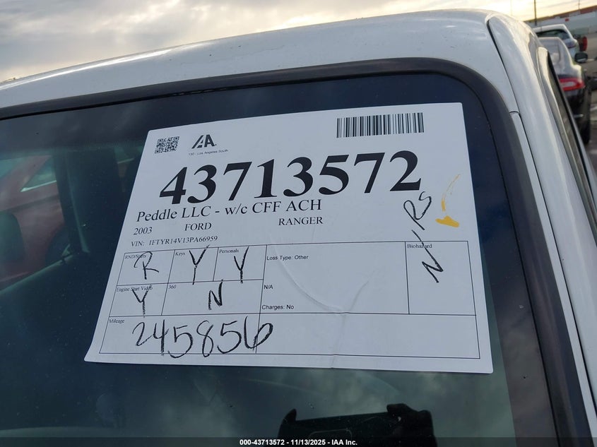 1FTYR14V13PA66959 2003 FORD RANGER photo no. 12