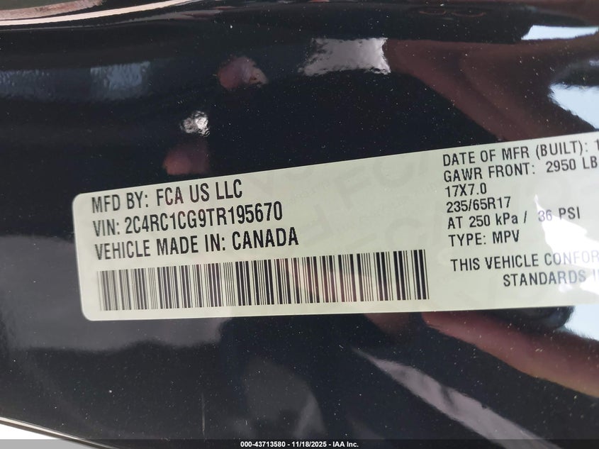 2C4RC1CG9TR195670 2026 CHRYSLER VOYAGER photo no. 5