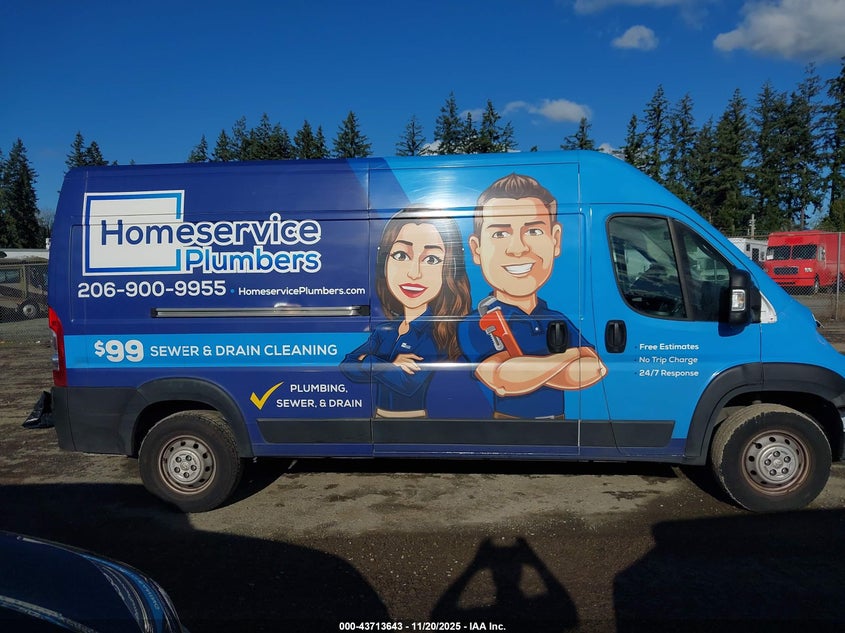 2023 Ram Promaster 2500 High Roof 159 Wb VIN: 3C6LRVDG2PE528736 Lot: 43713643