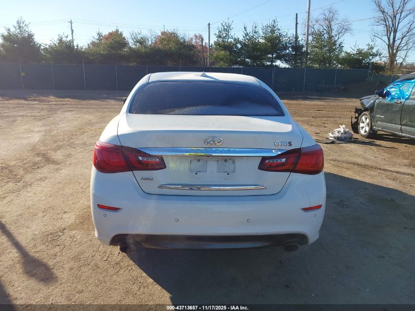 2015 Infiniti Q70 3.7X VIN: JN1BY1AR7FM560347 Lot: 43713657