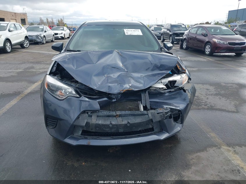 2016 Toyota Corolla Le VIN: 5YFBURHE5GP540221 Lot: 43713672