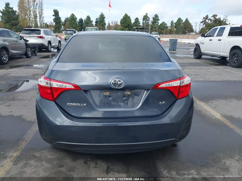 2016 Toyota Corolla Le VIN: 5YFBURHE5GP540221 Lot: 43713672