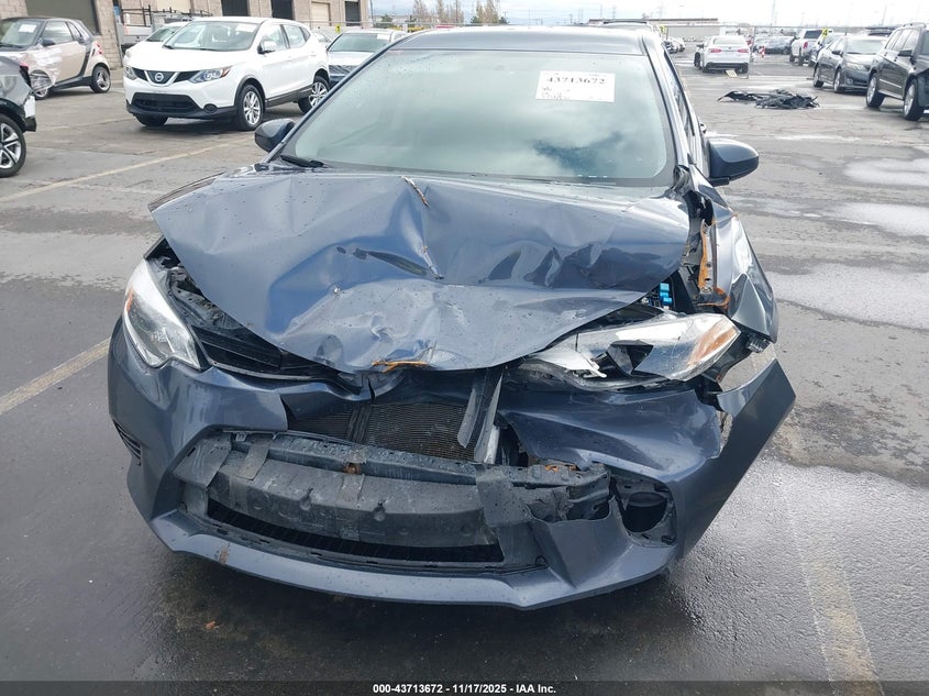 2016 Toyota Corolla Le VIN: 5YFBURHE5GP540221 Lot: 43713672