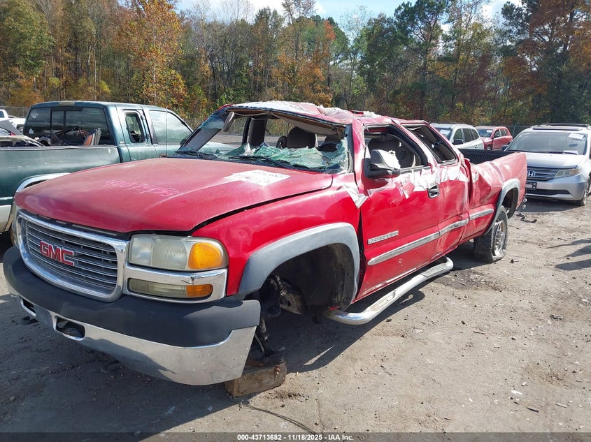 2002 GMC Sierra 2500Hd Sle VIN: 1GTHC29U62E294036 Lot: 43713682