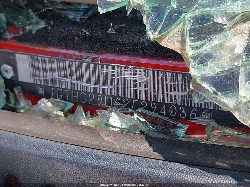 2002 GMC Sierra 2500Hd Sle VIN: 1GTHC29U62E294036 Lot: 43713682