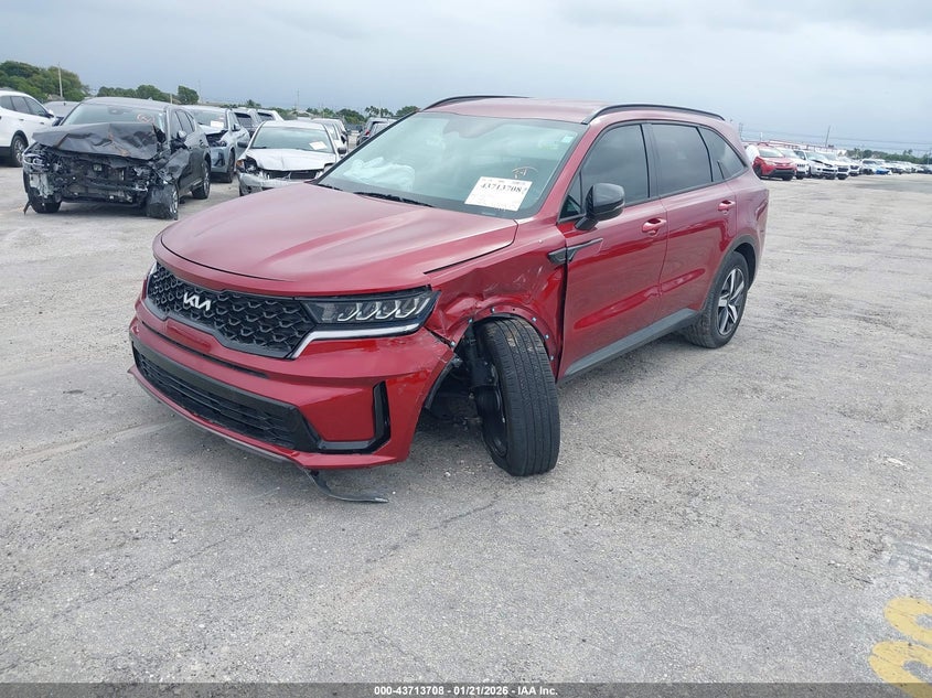 Vin: 5xyrl4lc0pg182699, lot: 44209056, kia sorento s 20232