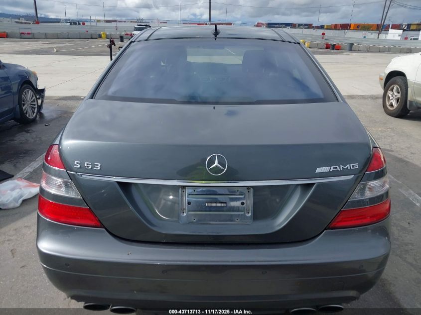 2008 Mercedes-Benz S 63 Amg VIN: WDDNG77X38A184391 Lot: 43713713