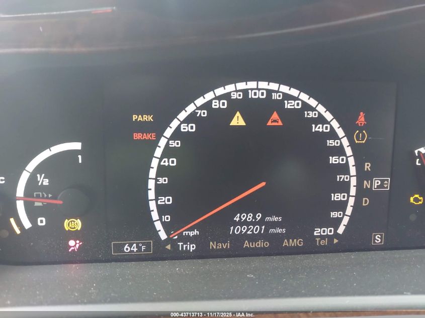 2008 Mercedes-Benz S 63 Amg VIN: WDDNG77X38A184391 Lot: 43713713