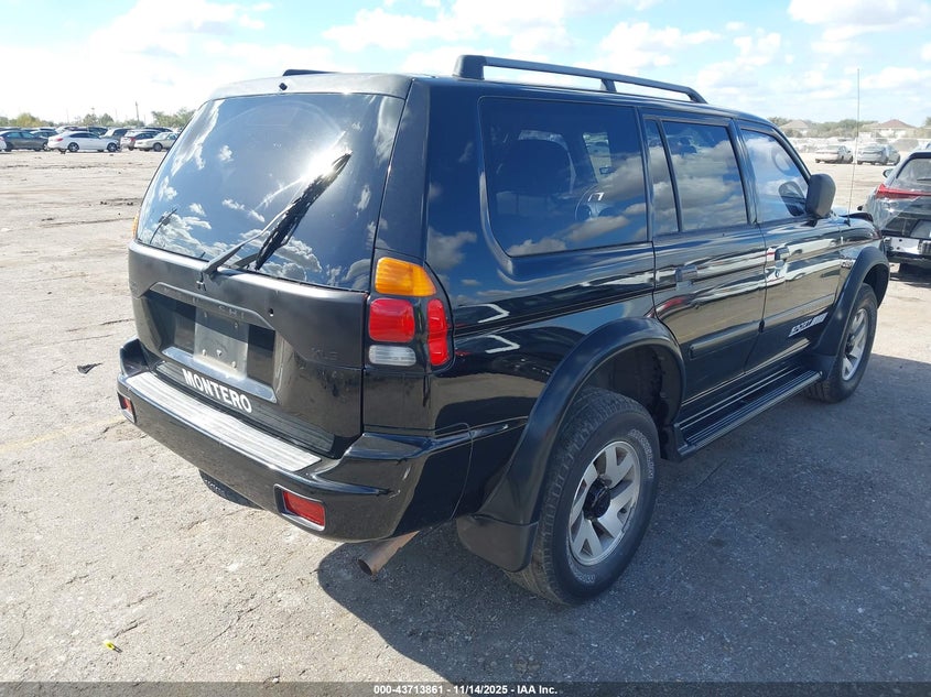 JA4LS31R61P032704 2001 MITSUBISHI MONTERO SPORT photo no. 4