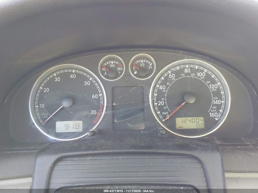 2003 Volkswagen Passat Glx VIN: WVWWH63BX3E178847 Lot: 43713915