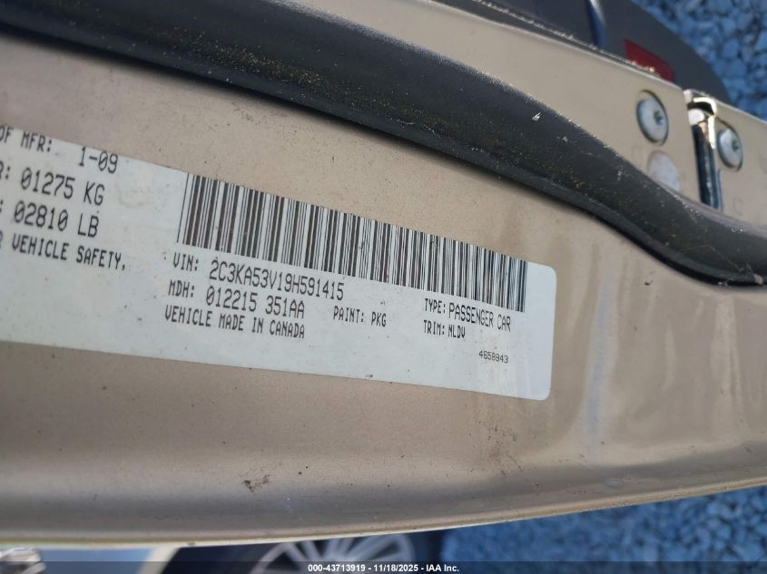 2009 Chrysler 300 Touring VIN: 2C3KA53V19H591415 Lot: 43713919